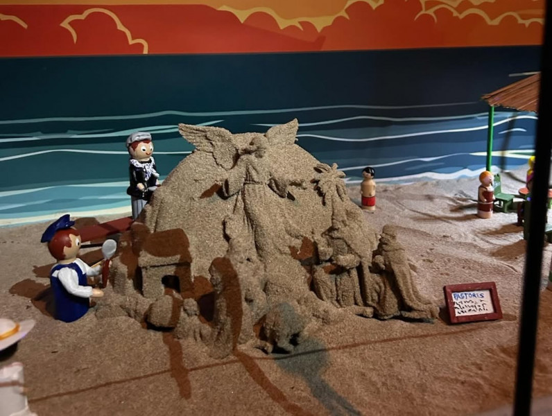 inauguracio betlem  el dissabte vam tindre la inauguracio del nostre pesebre  gracies a la dele  6 