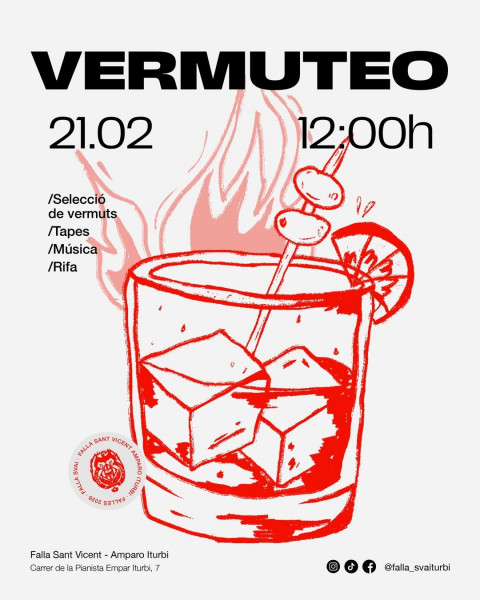 vermuteo  el dissabte 21 de febrer  a les 12 h  vos esperem al casal per a gaudir d un bon verm